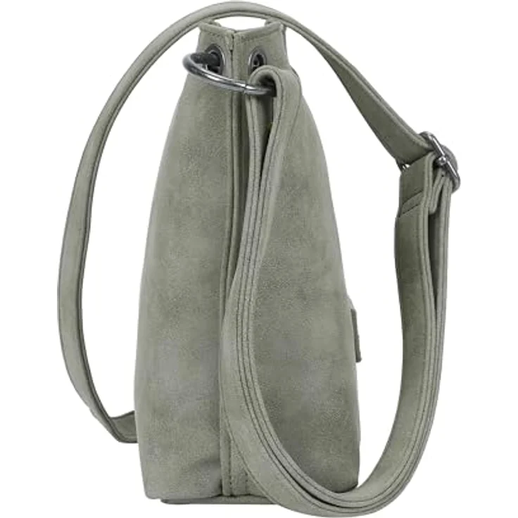 Fritzi aus Preußen Fritzi03N Vintage Umhängetasche 22.5 cm, praktische Handtasche im Stil von Vintage, Grün – Bild 5