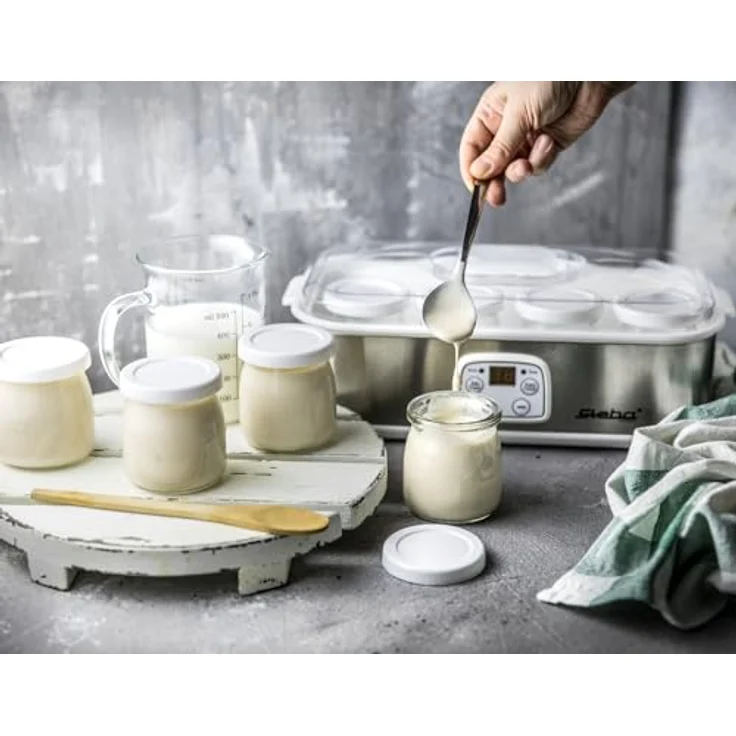 Steba JM 3 Joghurt-Maker, Kunststoff, 1.5 liters, Edelstahl-weiß – Bild 4