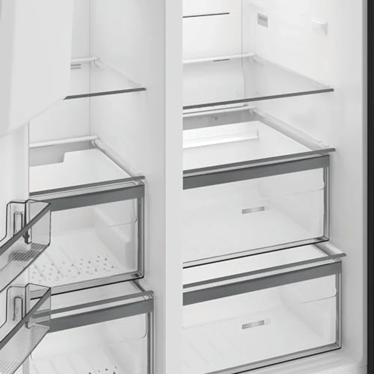 Bauknecht SBS IW E90 Black, Kühl-Gefrier-Kombination mit 375 l Kühlvolumen, No Frost-Funktion, Eiswürfelbereiter und Wasserspender – Bild 8