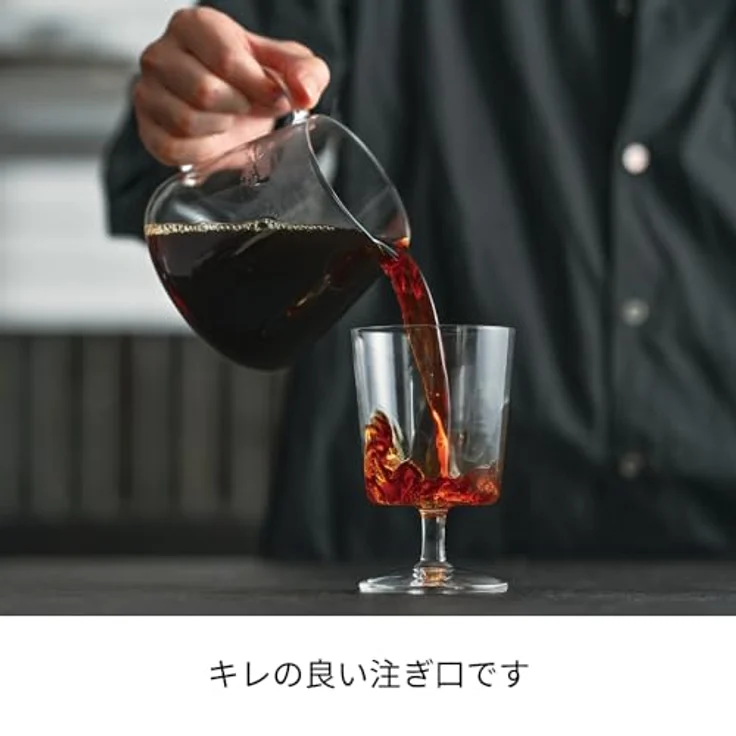 Hario V60 Barista Server, Kaffeekanne aus Glas mit 600ml Fassungsvermögen, transparent – Bild 4