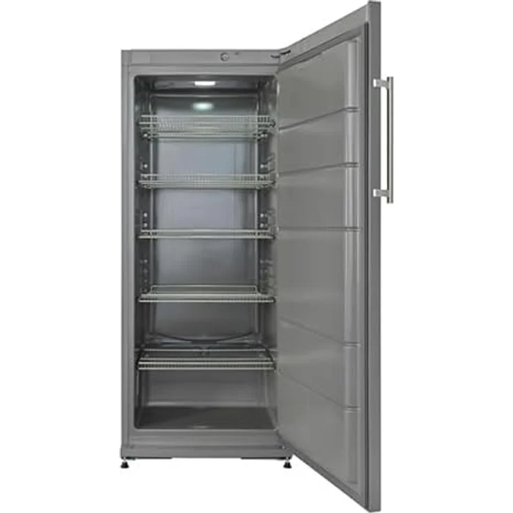 Beko ADN 270SE BP, Volltürkühlschrank mit 254 Litern Nutzinhalt und LED-Innenbeleuchtung, Stahlgrau – Bild 2