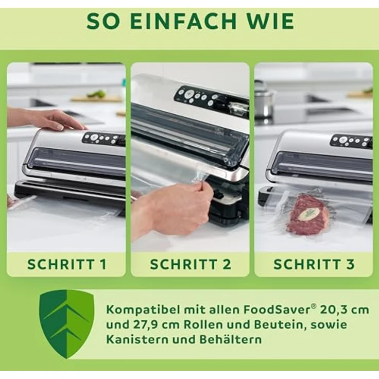 FoodSaver FFS006X Folienschweißgerät - Vakuumierer - Vakuumiergerät – Bild 3