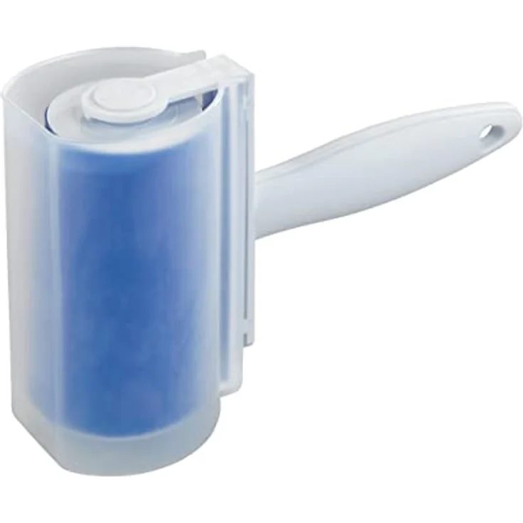 WENKO 65002100 Dauerkleiderrolle Easy mit Hülle, Fusselrolle, abwaschbar, Polypropylen, 6.5 x 19.5 x 6.5 cm, Weiß – Bild 4