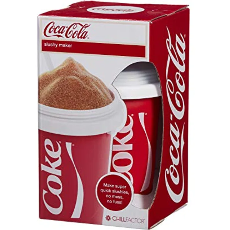 ChillFactor Coca Cola slushy Maker - Reusable slushy Maker Cup, Homemade slushies. Squeeze Cup slushy Maker Kitchen Toys