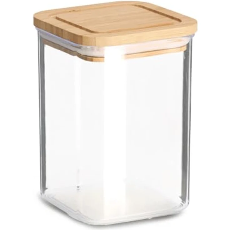 Zeller Durchsichtiger Behälter aus Kunststoff, 800 ml - Transparentes Design, 10 x 10 x 14,4 cm, langlebig – Bild 1