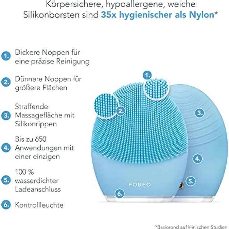 Foreo LUNA 3 Luna 3 Sonic Gesichtsreiniger und Anti-Aging-Massagegerät für Mischhaut – Bild 5