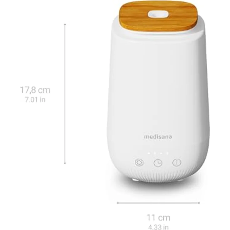Medisana AD 650 Aroma Diffuser, Duftlampe mit Wellness-Licht und Timer, Ultraschall-Technologie, 6 Farben – Bild 2