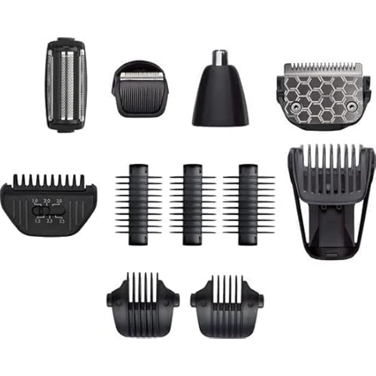 BaByliss MT860E 11in1 Multi Trimmer Kit Rasierer schwarz-bronze 60 Minuten Akkulaufzeit inkl. 10 Aufsätze und Aufbewahrungstasche – Bild 9