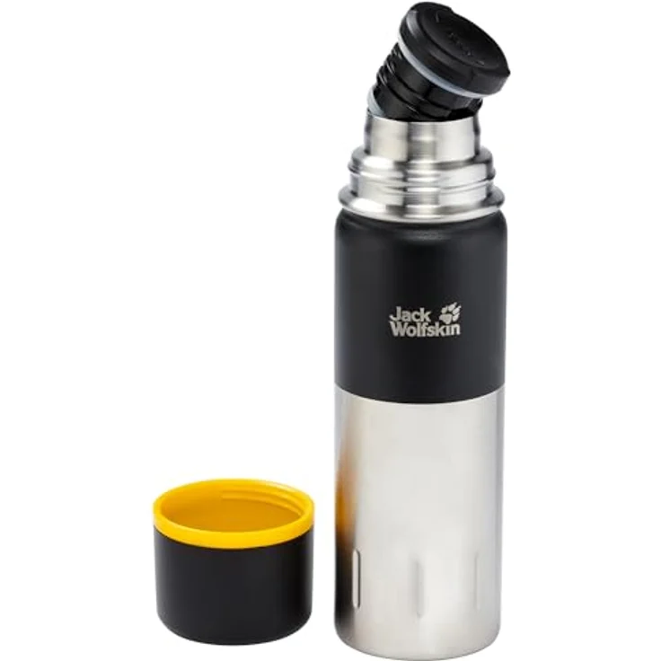 Jack Wolfskin Unisex – Erwachsene Kolima Thermosflasche, Black, One Size – Bild 5