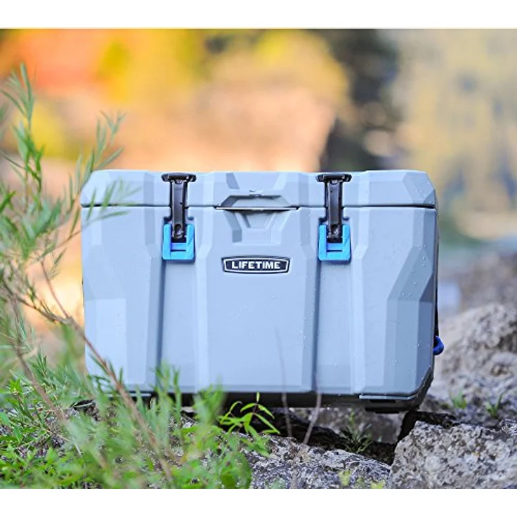 Lifetime passive Kühlbox und Campingbox, 55 x 33 x 32 cm, 52 L, grau – Bild 6