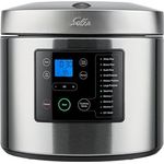 Solis Rice & Potato Cooker 8161 - Kartoffel- und Reiskocher - Dampfgarer mit Timerfunktion - 7 Programme - Aufwärmfunktion - 5 Liter Fassungsvermögen - Silber