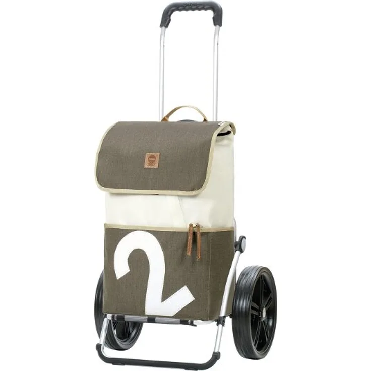 Andersen Shopper Royal Shopper 360° Mole, Einkaufstrolley, 57 cm, oliv, 100% Polyester, 33 cm x 22 cm