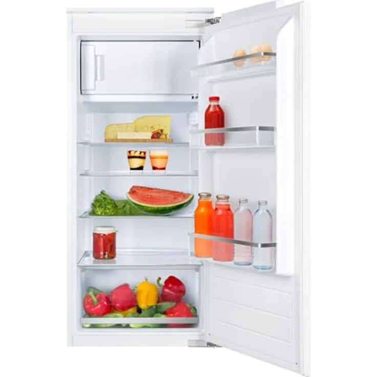 Amica EKSX 362 231 Einbaukühlschrank mit Gefrierfach, 163 l Kühlvolumen, 16 l Gefriervolumen, LED-Innenbeleuchtung