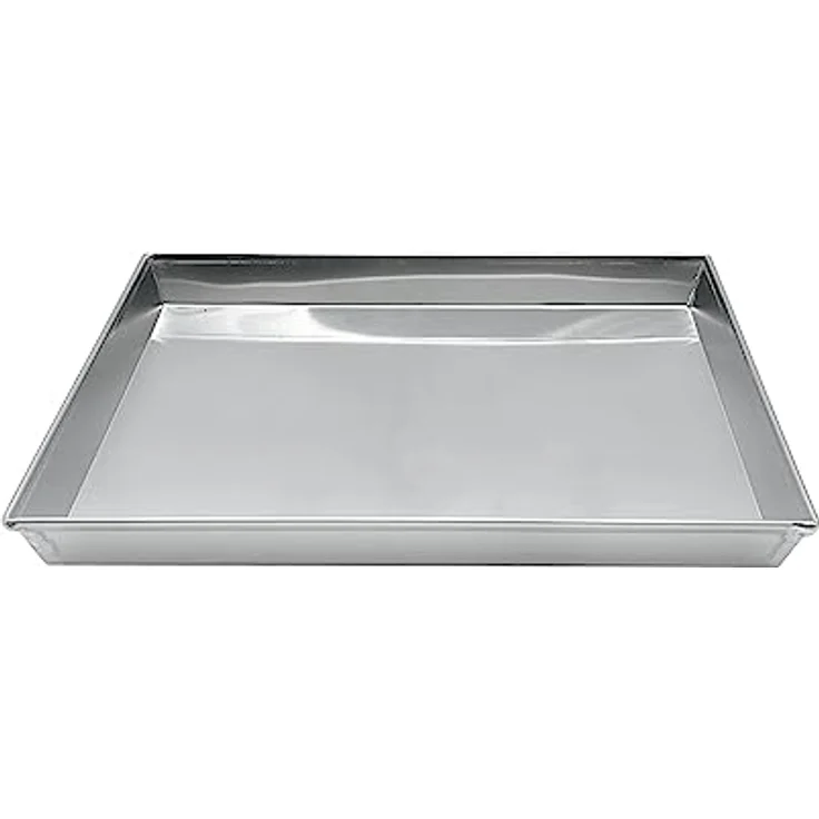 Pentole Agnelli COAL49 - 340 Niedrige rechteckige Pfanne, Aluminium, Grau, 40 x 30 cm – Bild 2