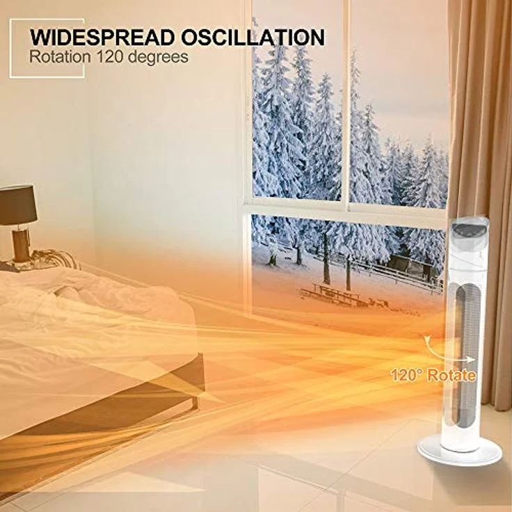 Ozeanos Mobile Turmheizung OT-FH-2000T Turm Heizgebläse, Heizlüfter – Bild 4