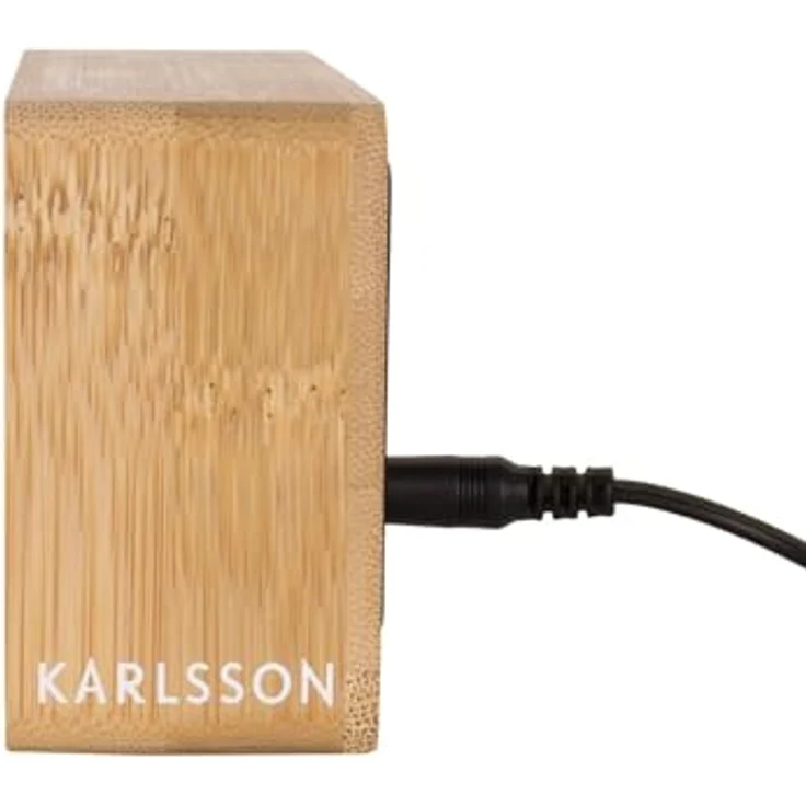 Karlsson Wecker Tube, Rechteckiger Wecker aus Bambus mit digitaler LED-Anzeige, 14,8x7x4,2cm – Bild 5