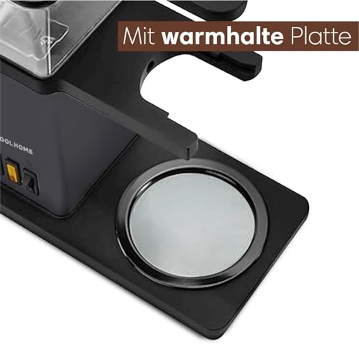 CoolHome Masterbrew Kaffeemaschine - Filterkaffeemaschine mit Blooming Funktion - Schwarz – Bild 4