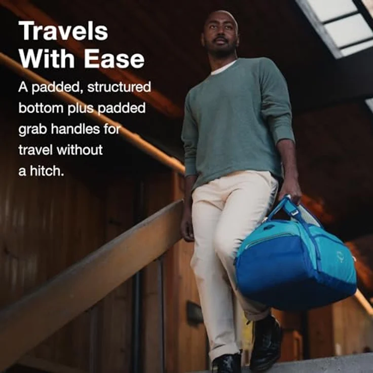 Osprey Daylite Duffel 60, Reisetasche 59 cm, grau, aus 100% PET, vielseitig und robust – Bild 5