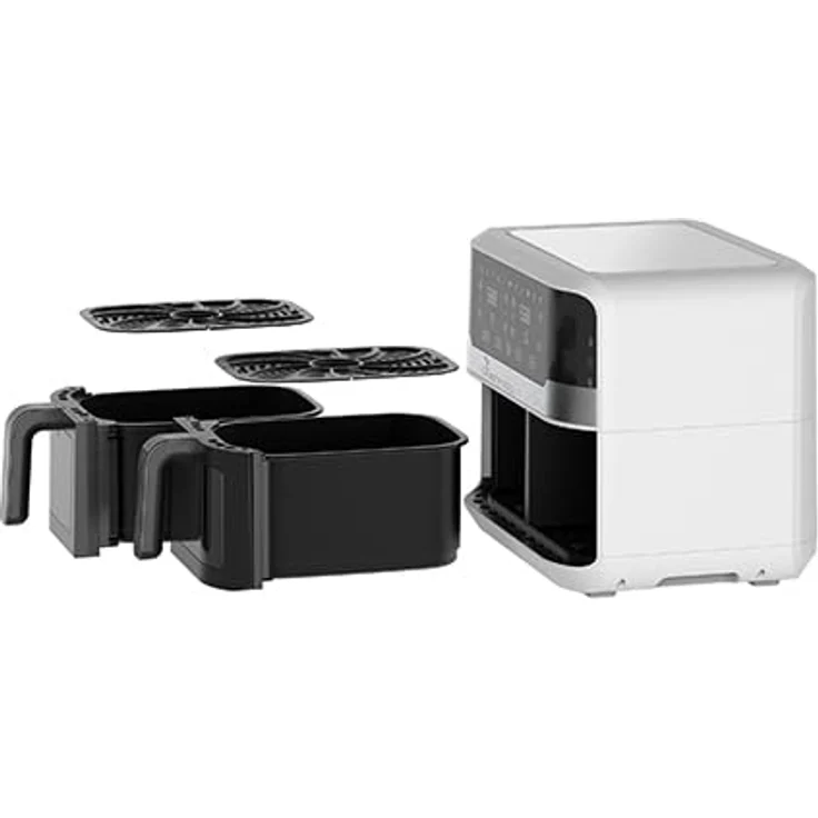 MasterPRO Rocket Duo 900-9 Liter 2400w Doppel-Luftfritteuse - Zeit- und Temperaturkontrolle - Digitalanzeige - leicht zu reinigende Aluminiumkörbe - Smartphone-Steuerung - Luftfritteuse – Bild 2