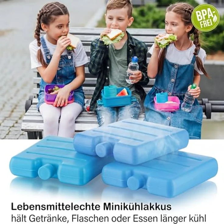 12er Set Kleine Kühlakkus - Mini Kühl-Elemente für die Kühltasche - Kühl-Akku fü – Bild 6