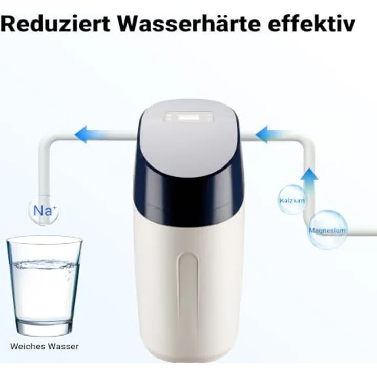 Naturewater SOFT-V1 Wasserenthärtungsanlage, Ionentauscher mit 12,5 l Harztank, für weiches Wasser und automatische Regeneration – Bild 4