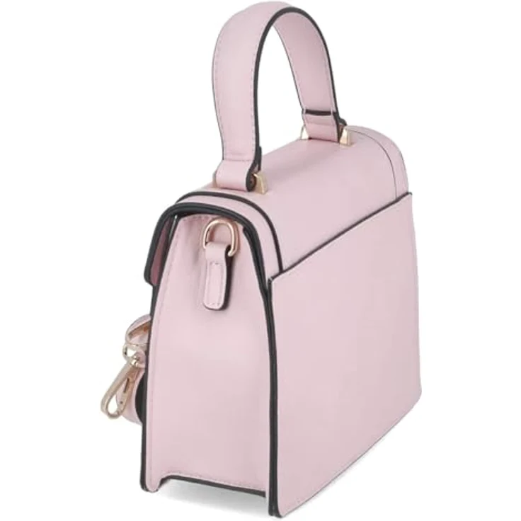 L.Credi Konstanze Handtasche, 20 cm, rosa, 100% Polyurethan – Bild 2