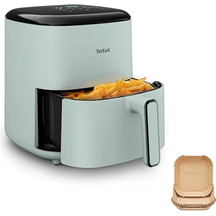 Tefal Easy Fry Pop Heißluftfritteuse, 5-Liter-Fassungsvermögen mit 10 automatischen Garprogrammen, inkl. 35 Backpapierblättern – Bild 1
