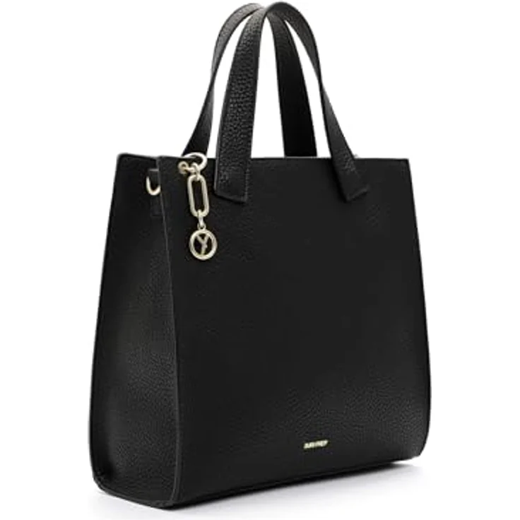 SURI FREY Shopper SFY Gwenny, Damenhandtasche in Echtleder-Optik mit Reißverschluss, schwarz – Bild 2