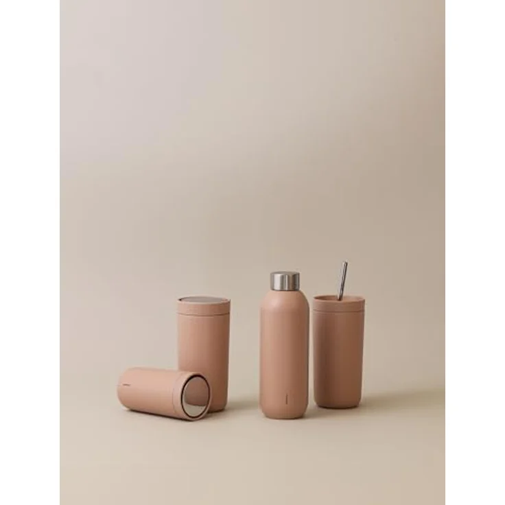 Stelton Keep Cool Thermosflasche, doppelwandige Isolierflasche für heiße & kalte Getränke, 0.6 l, Heather – Bild 5