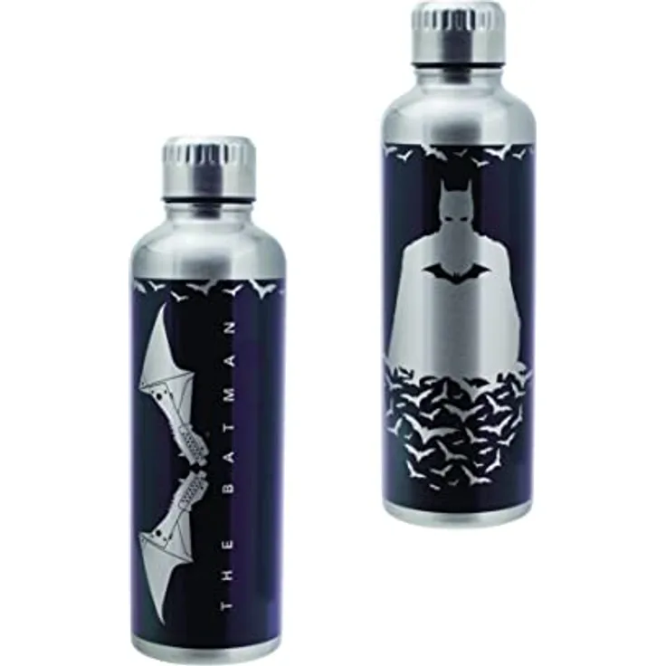 Paladone PP9773TBM Batman Wasserflasche, Edelstahl, 500 milliliters, Mehrfarbig