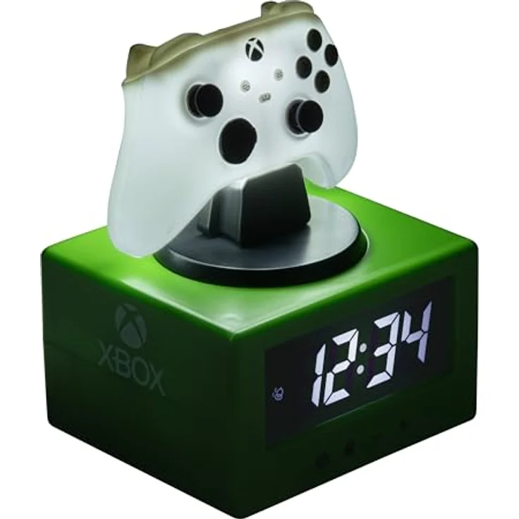 Paladone Digitaler Xbox-Controller-Wecker mit Nachtlichtfunktion, batteriebetrieben und offiziell lizenziertes Gaming-Dekor für Kinder und Erwachsene – Bild 2