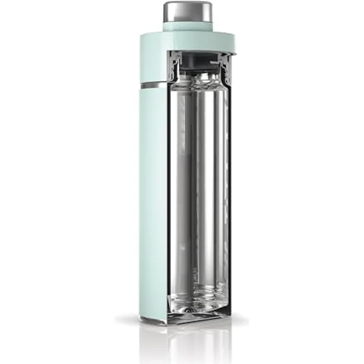 Ninja Thirsti Thermobecher to go, 530ml, auslaufsicherer Deckel, für heiße, kalte & kohlensäurehaltige Getränke, dreifach isoliert, Edelstahlflasche, Mint – Bild 3