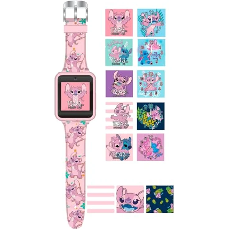 Kids Licensing Interaktive Uhr LAS4088, Cartoon Design aus hochwertigem Kunststoff mit verstellbarem Gürtel für Kinder – Bild 3