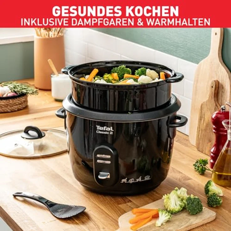 Tefal RK103811 Reiskocher Classic, schwarz-metallic – Bild 6