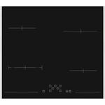 Sharp KH-6V08FT0K-EU Autarkes Kochfeld/Strahlenbeheizt / 60 cm/Seitlicher Edelstahlrahmen / 4 Kochzonen/Bräterzone/TouchControl