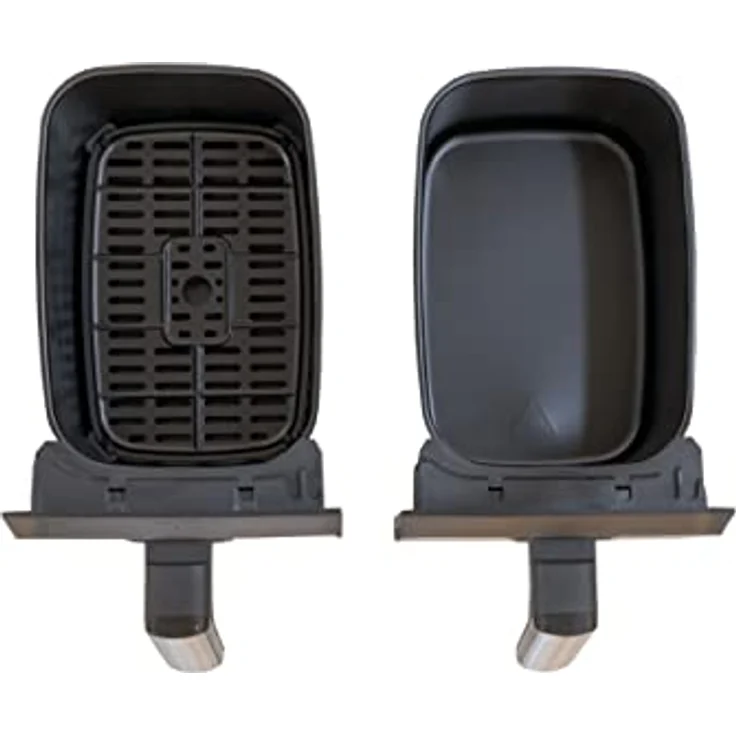 Unold Heißluftfritteuse Doppelkammer TWIN ZONE 58685 | Doppel-Heißluftfritteuse mit 8 Liter Volumen verteilt auf 2 Kammern, entnehmbare Grillroste, 1.700 Watt, BPA-frei – Bild 3