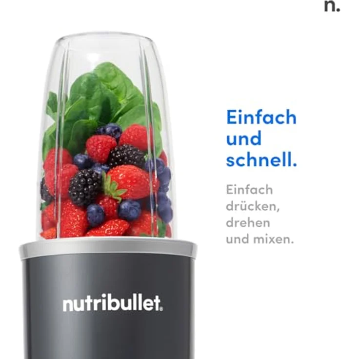 NutriBullet Original, Elektrischer Mixer mit 600 Watt Leistung, 700 ml To Go Becher und Extraktionsklinge – Bild 4