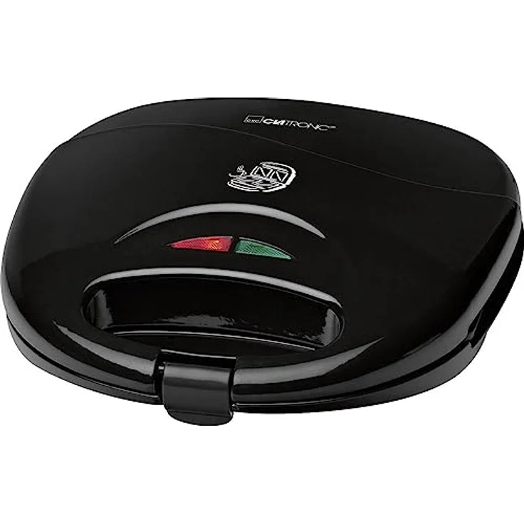 Clatronic ST 3477 Sandwichtoaster, 3-eckige Sandwichplatten, automatischer Temperaturregler, mit 2 Kontrollleuchten, Antihaftbeschichtung, Überhitzungsschutz, schwarz – Bild 4