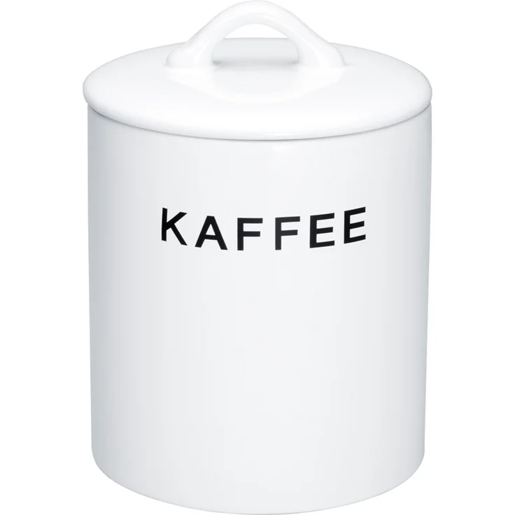 neuetischkultur Vorratsdose Steingut Weiß Kaffee, Landhausstil, Ø 14 x 14 cm
