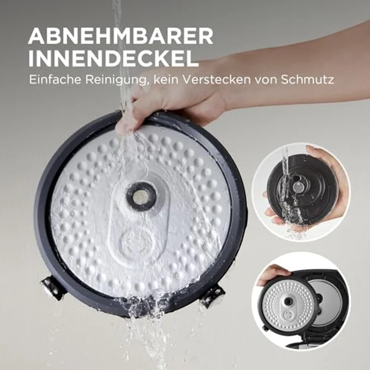 Midea Reiskocher Multikocher 11 Programme, 5 Liter für bis zu 10 Personen, Schwarz – Bild 6