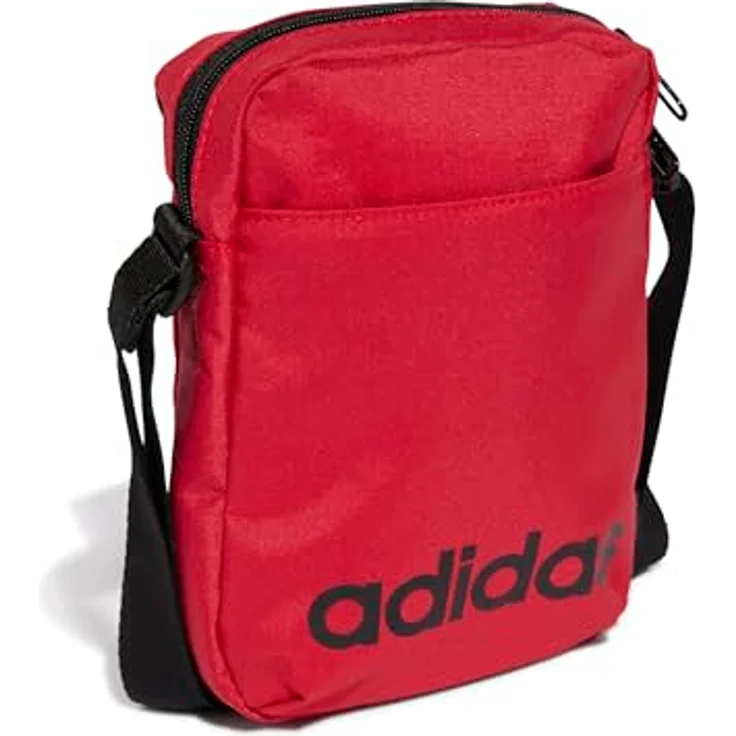adidas Performance LINEAR ORG Umhängetasche, strapazierfähige Organizer Tasche aus 100% Polyester, 1,6 Liter Volumen, schwarz – Bild 3