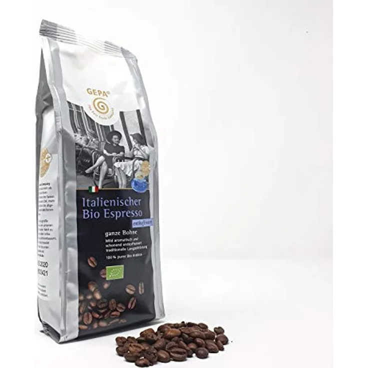 GEPA The Fair Trade Company Ital Bio Espresso entkoff. ganze Bohne, 250g