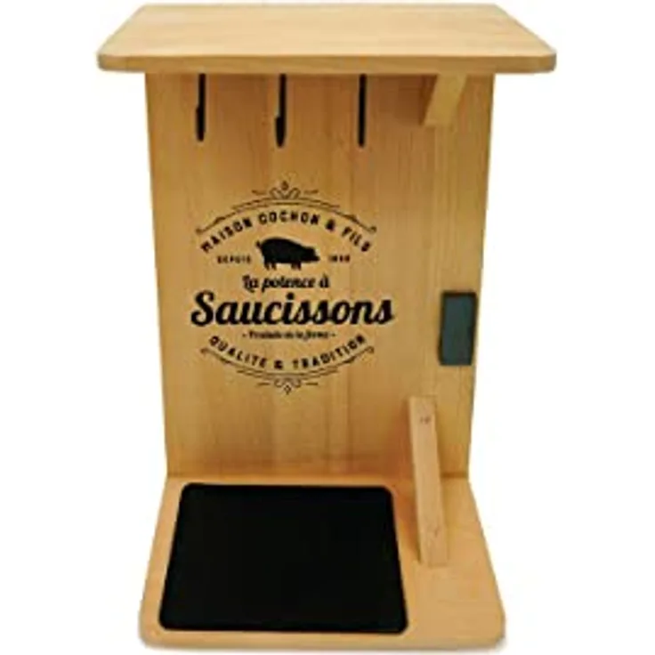 Fackelmann 37834 Wurstvorbau, Wursthalter, Holz, 30,5 x 20 x 10,5 cm