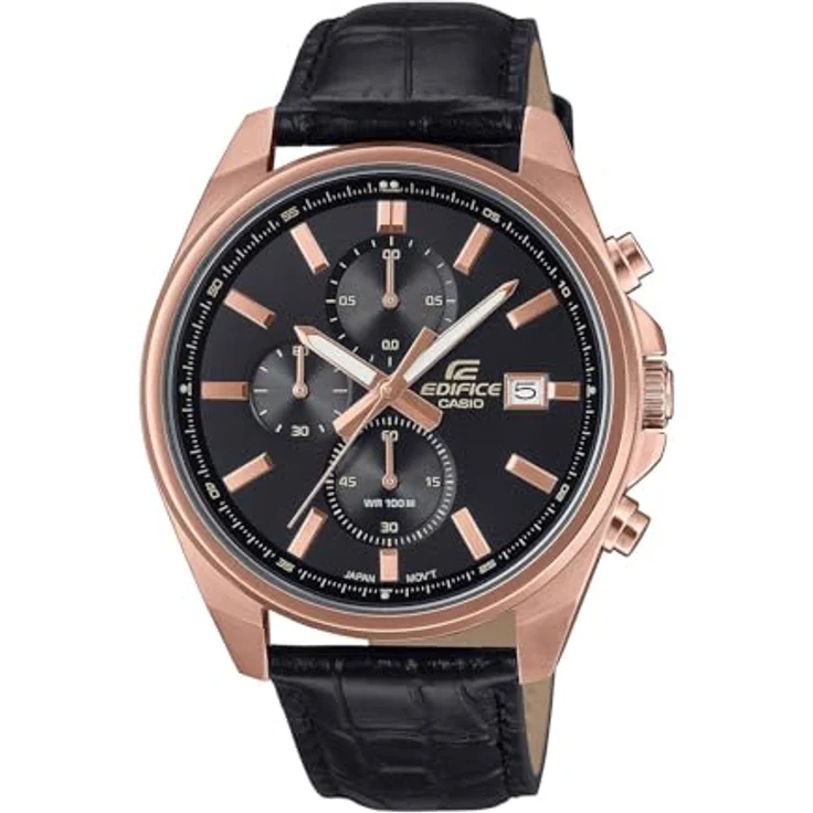 CASIO EFV-610ECL-1AUEF, Armbanduhr mit Edelstahlgehäuse und schwarzem Ziffernblatt – Bild 1