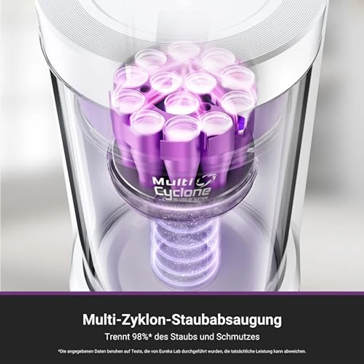 Eureka E20 Plus, Staubsaugroboter mit 8000 Pa Saugkraft, selbstentleerender Station, 180 Minuten Laufzeit, 3D Hindernisvermeidung, DuoDetect AI, weiß – Bild 3
