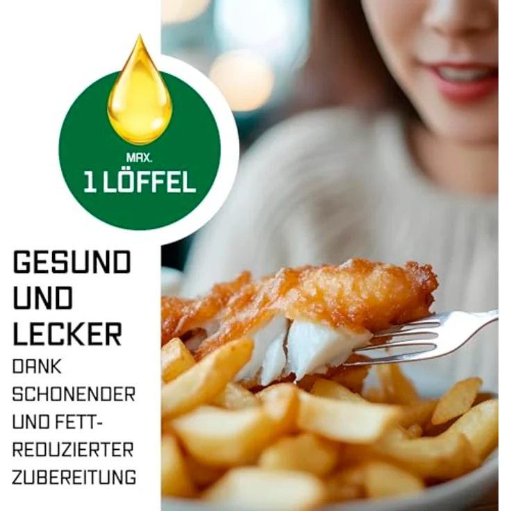 GOURMETmaxx Doppelkammer-Heißluftfritteuse 2 x 4,5 l mit Touchscreen, 12 Programmen und 3100 W Leistung – Bild 6