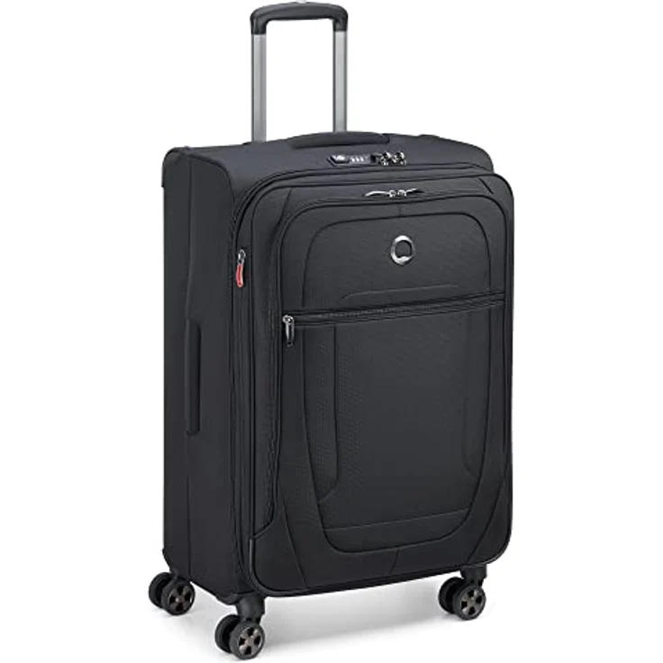 DELSEY PARIS - HELIUM DLX - Großer erweiterbarer Weichschalenkoffer - 71x45x33 cm - 84 Liter - L - Schwarz – Bild 2