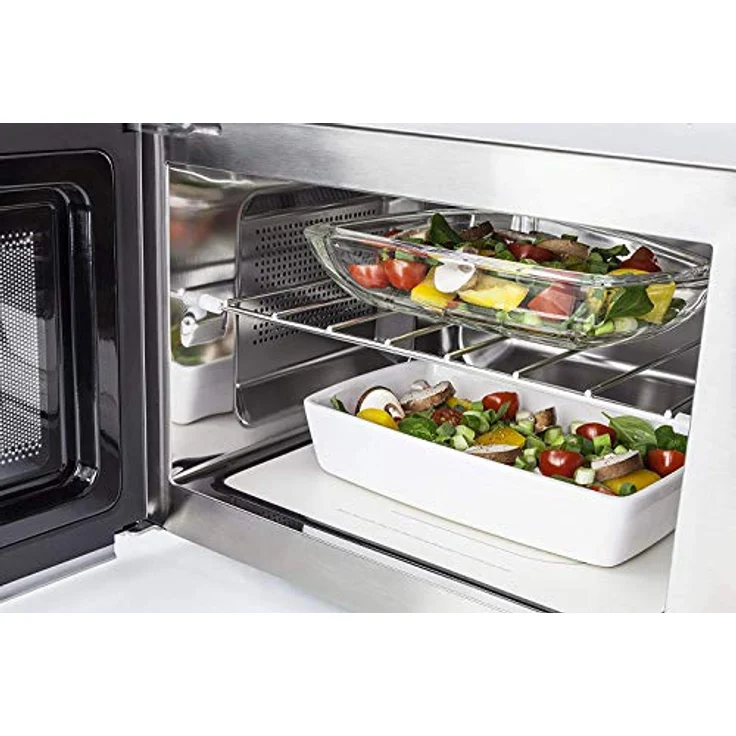 Caso MG25Ceramic Menu 2in1 Design Kombi-Mikrowelle mit Grill, 25 Liter Garraum, Standgerät, Garen auf zwei Ebenen, 900 Watt Mikrowelle, 1000 Watt Grill – Bild 5
