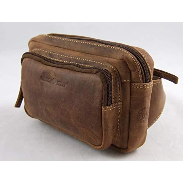 Greenburry Vintage Gürteltasche, 20 cm, Leder, braun – Bild 3