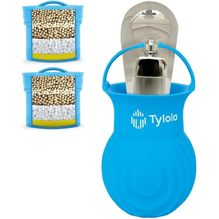 Tylola Bath Tech 3000-1, Wasserfilter für Badewannenarmaturen – Effektive Filterung von Chlor, Kalk und Schwermetallen – Inklusive 1 Filter und 2 Ersatzkartuschen